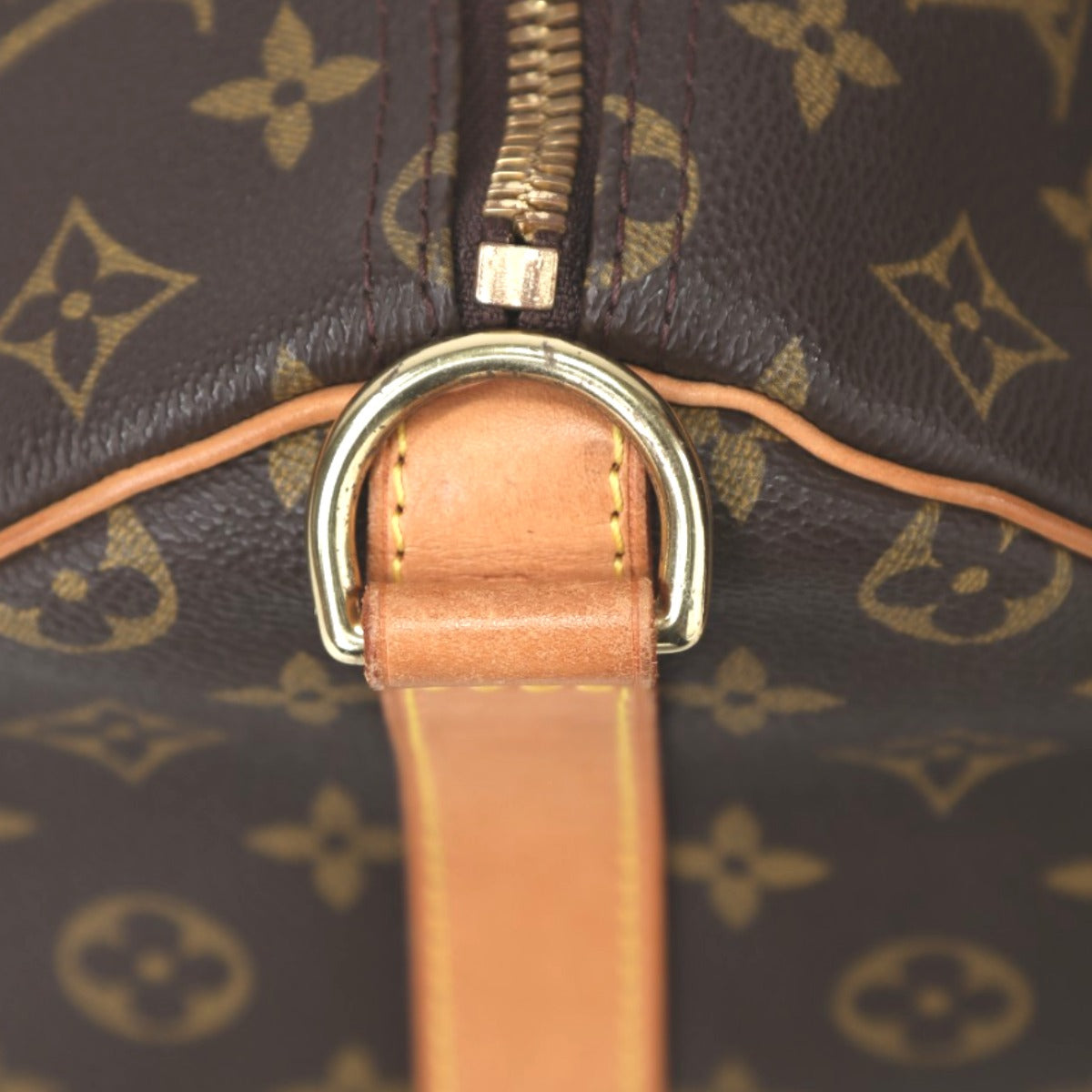 LOUIS VUITTON Boston Duffel bag M41416 Monogram canvas Brown Monogram Keepall ?bandouliere 50
