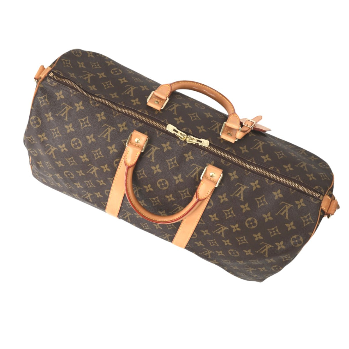 LOUIS VUITTON Boston Duffel bag M41416 Monogram canvas Brown Monogram Keepall ?bandouliere 50