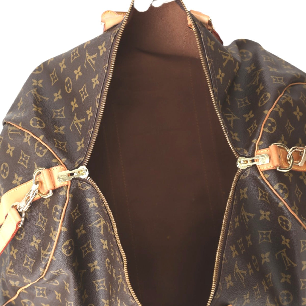 LOUIS VUITTON Boston Duffel bag M41416 Monogram canvas Brown Monogram Keepall ?bandouliere 50