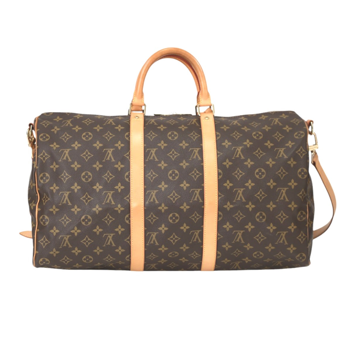 LOUIS VUITTON Boston Duffel bag M41416 Monogram canvas Brown Monogram Keepall ?bandouliere 50