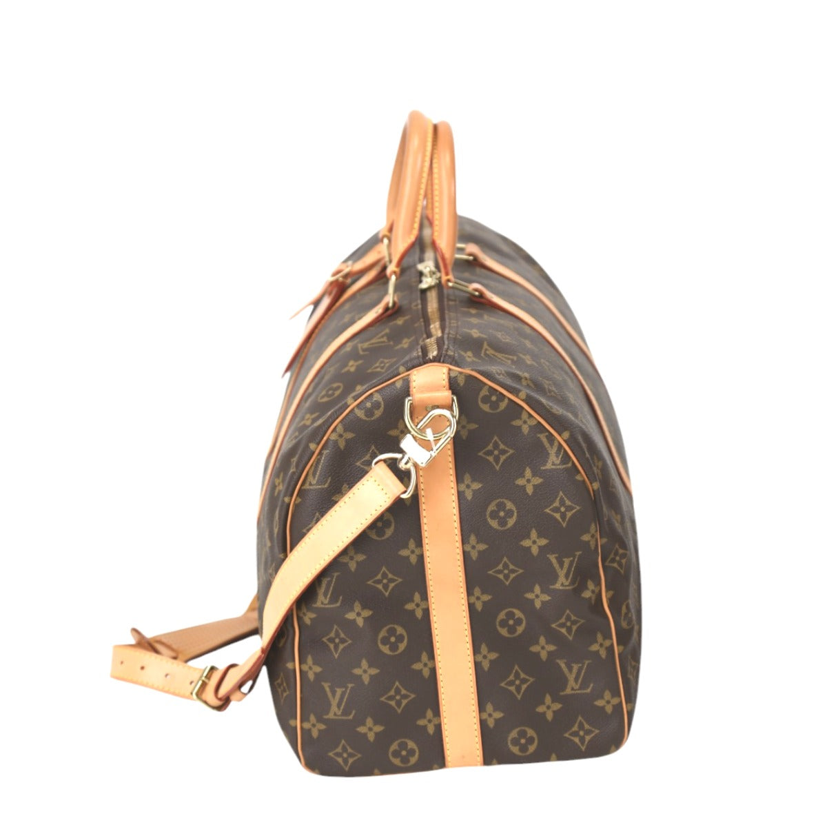LOUIS VUITTON Boston Duffel bag M41416 Monogram canvas Brown Monogram Keepall ?bandouliere 50