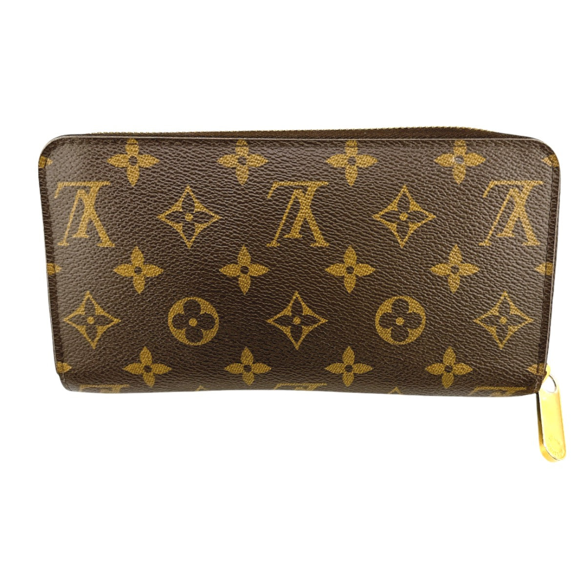 LOUIS VUITTON Long Wallet Purse M41895 Monogram canvas Brown x fuchsia Zip Around Monogram Zippy wallet Women