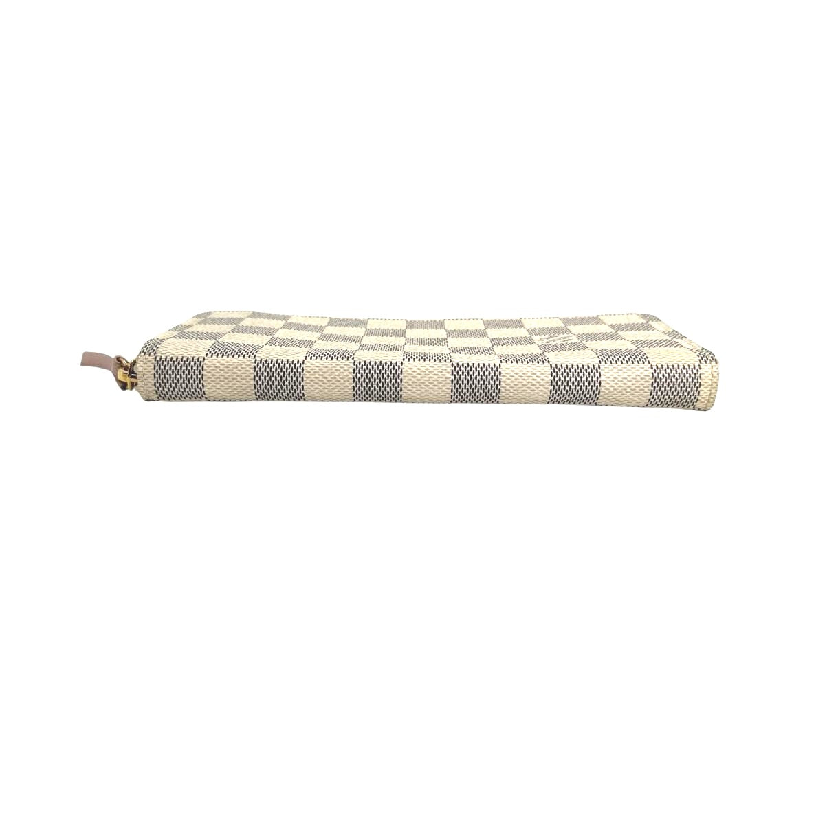 LOUIS VUITTON Long Wallet Purse N61264 Damier Azur Canvas Two-tone (gray) Portefeuille Clemence Damier Azur Zip Around Women(Unisex)