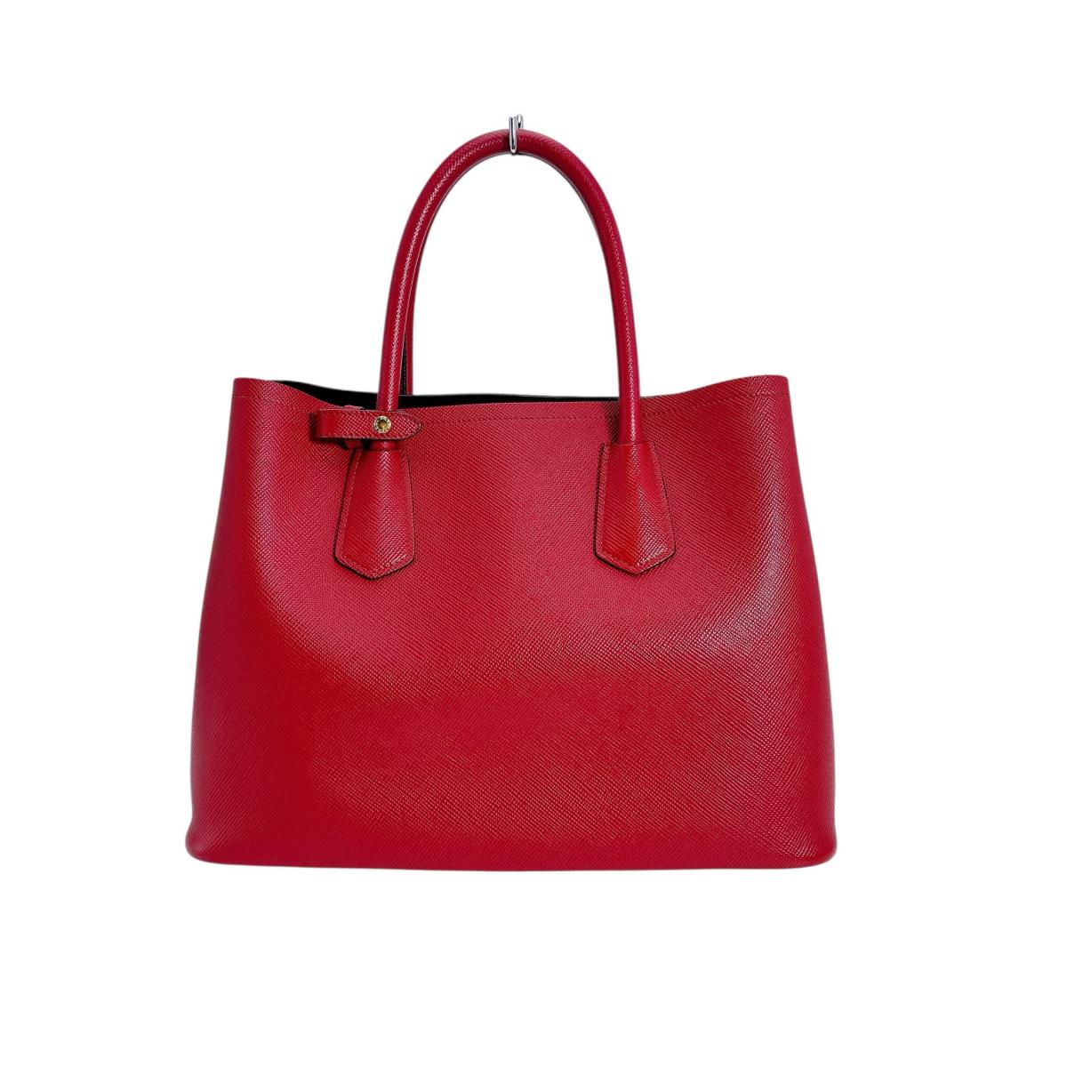 PRADA Handbag BN2775 Cowhide Red Safiano 2 way bag