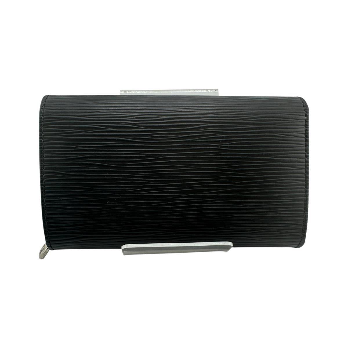 LOUIS VUITTON Bifold Wallet M63972 Epi Leather black Epi Portefeuille Tresor