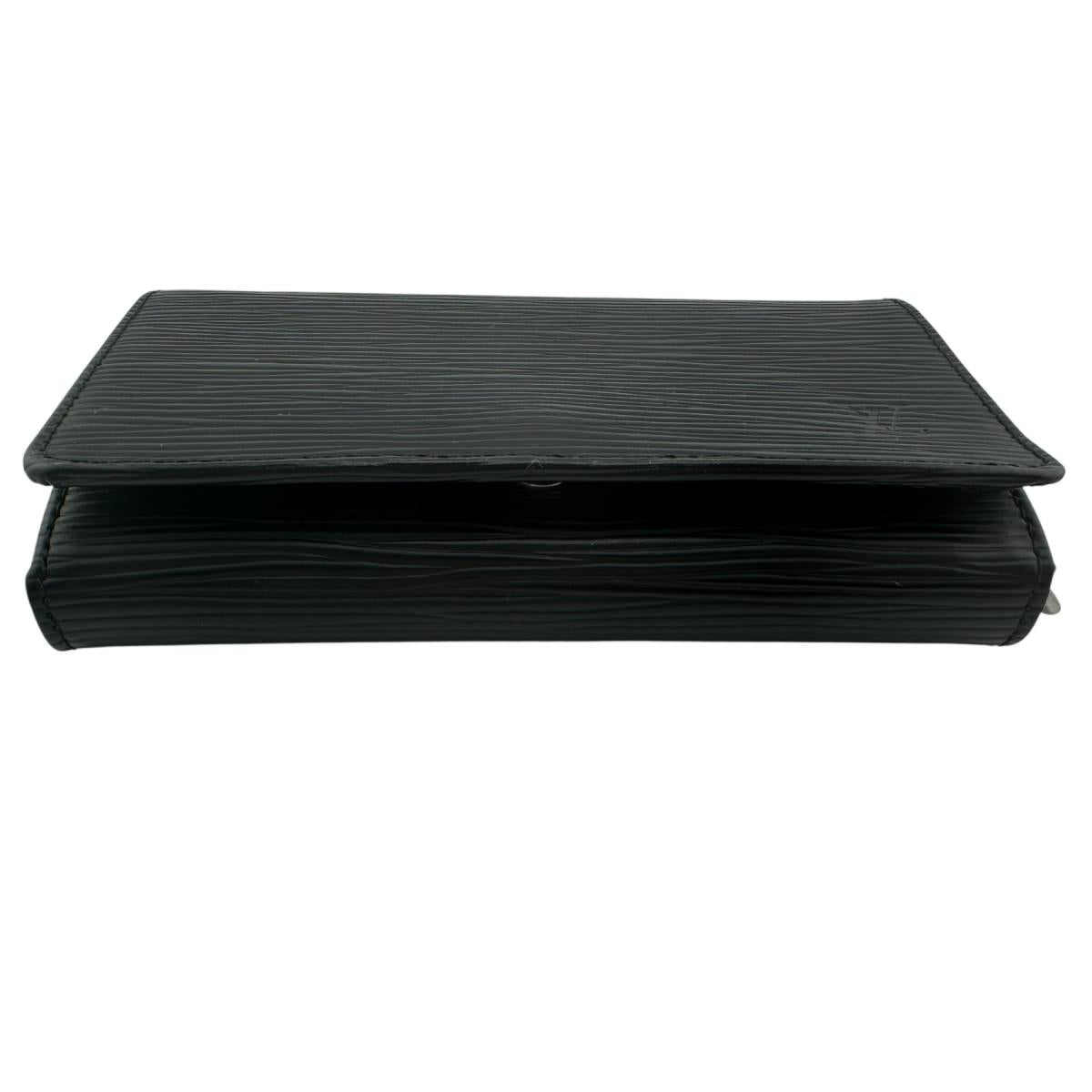 LOUIS VUITTON Bifold Wallet M63972 Epi Leather black Epi Portefeuille Tresor