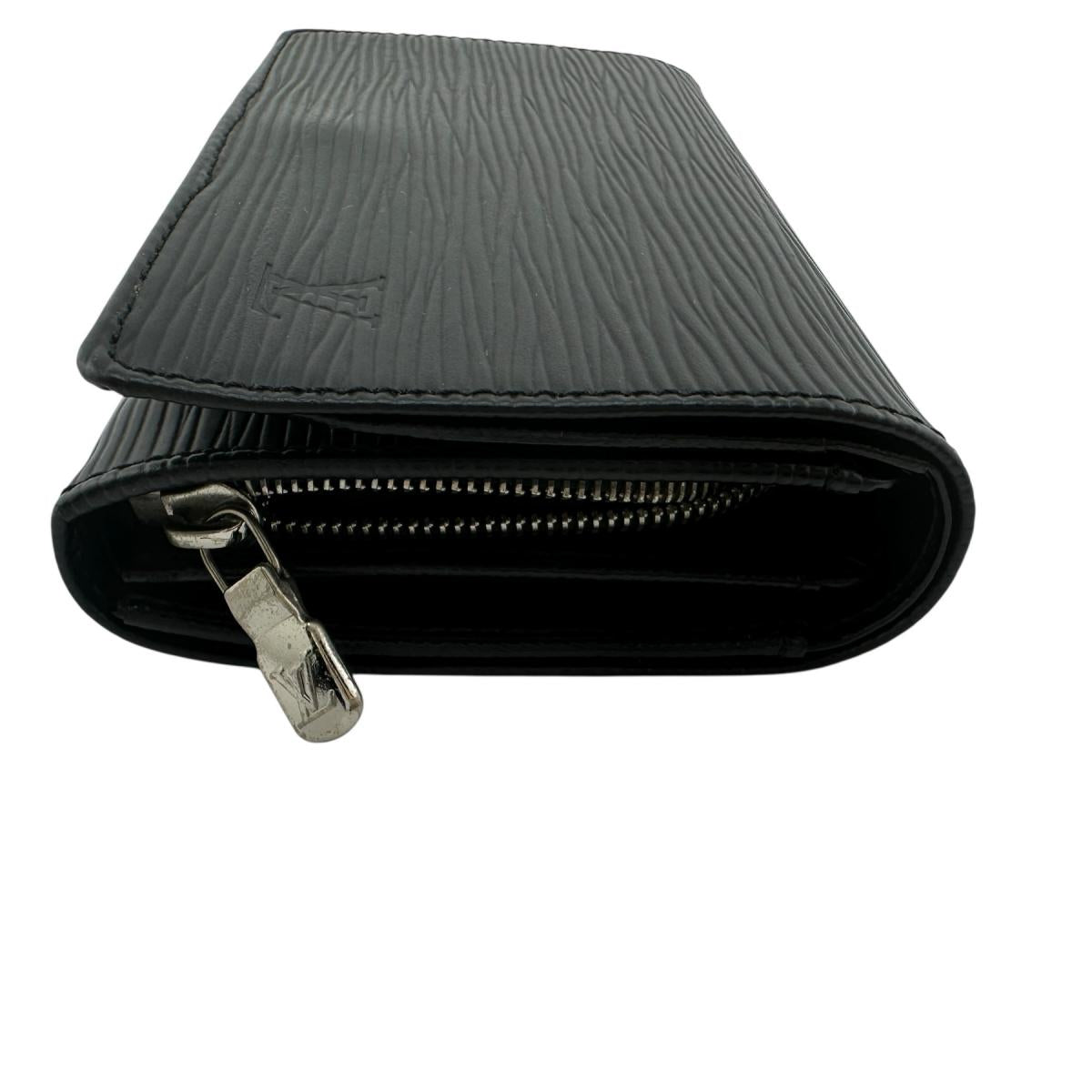 LOUIS VUITTON Bifold Wallet M63972 Epi Leather black Epi Portefeuille Tresor