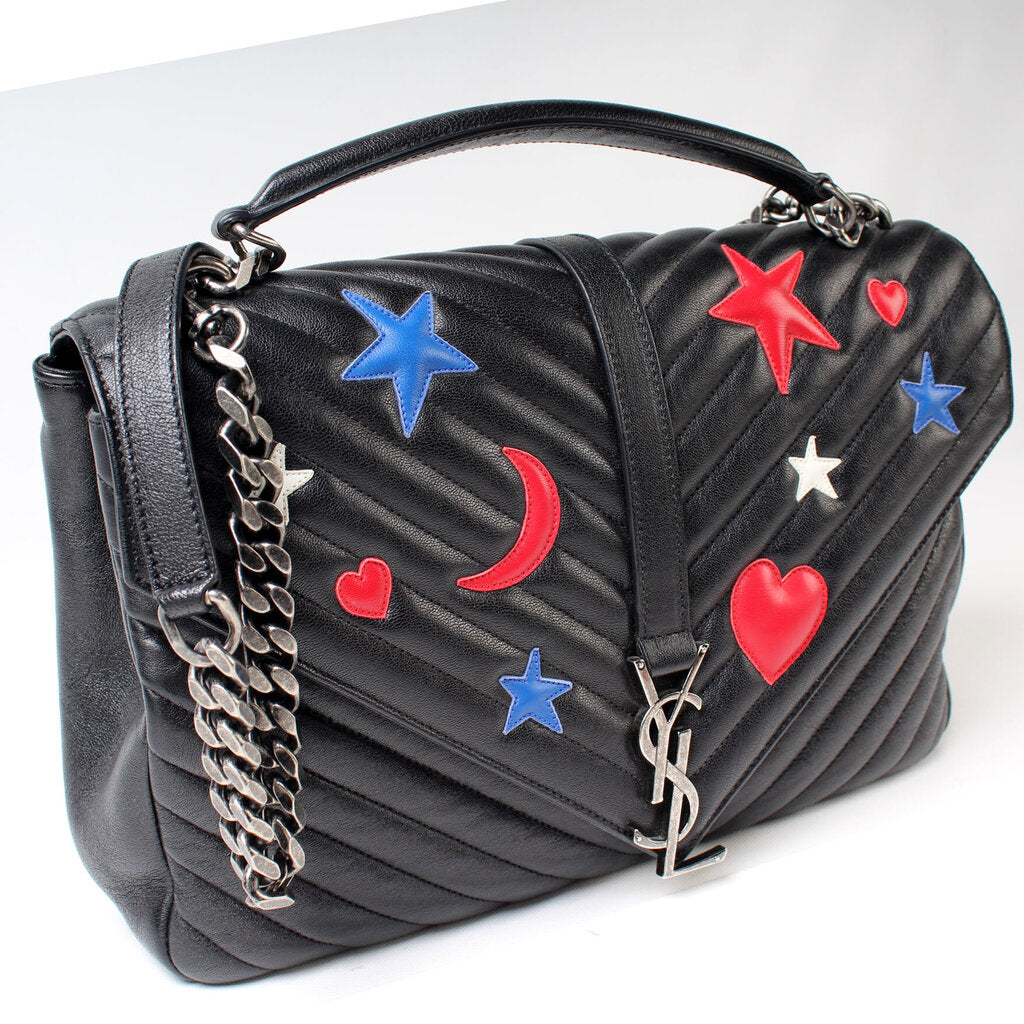 Saint Laurent College Large Stars 392738 Bag