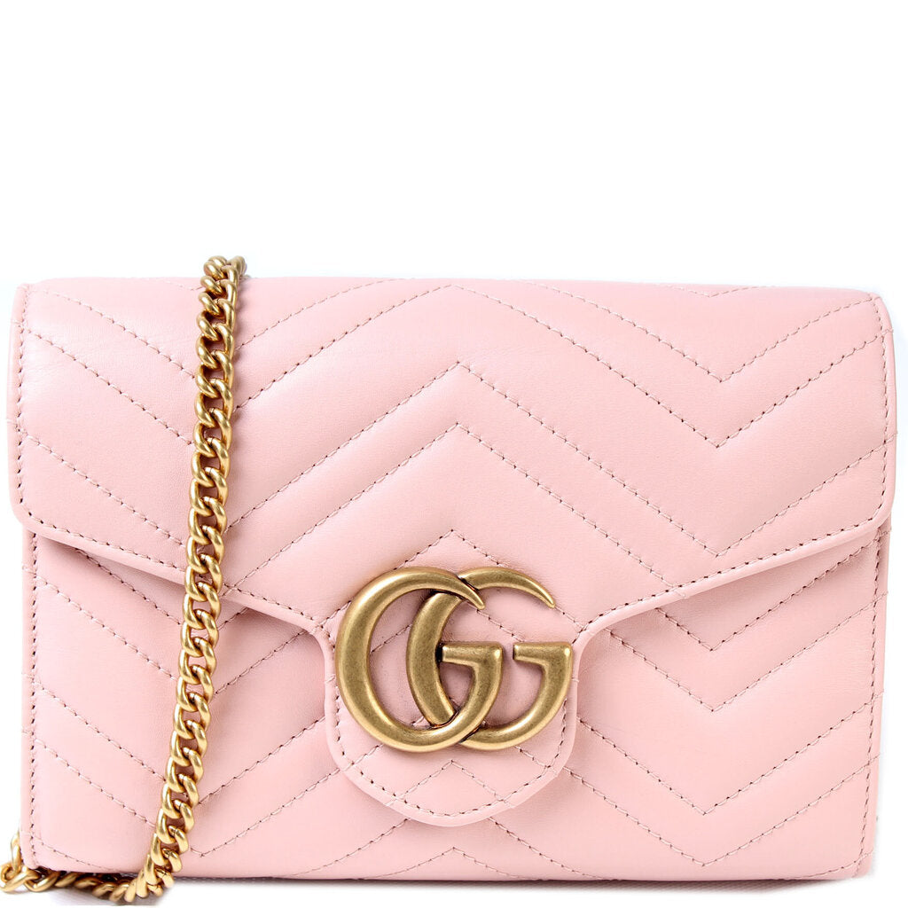Gucci 474575 Marmont Chain Wallet Bag