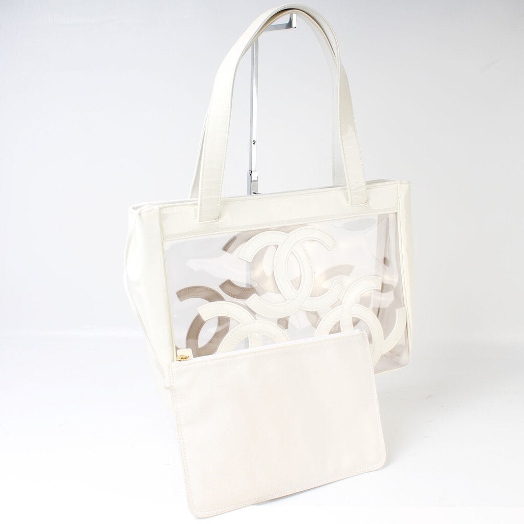 Chanel Beach PVC Triple CC Bag