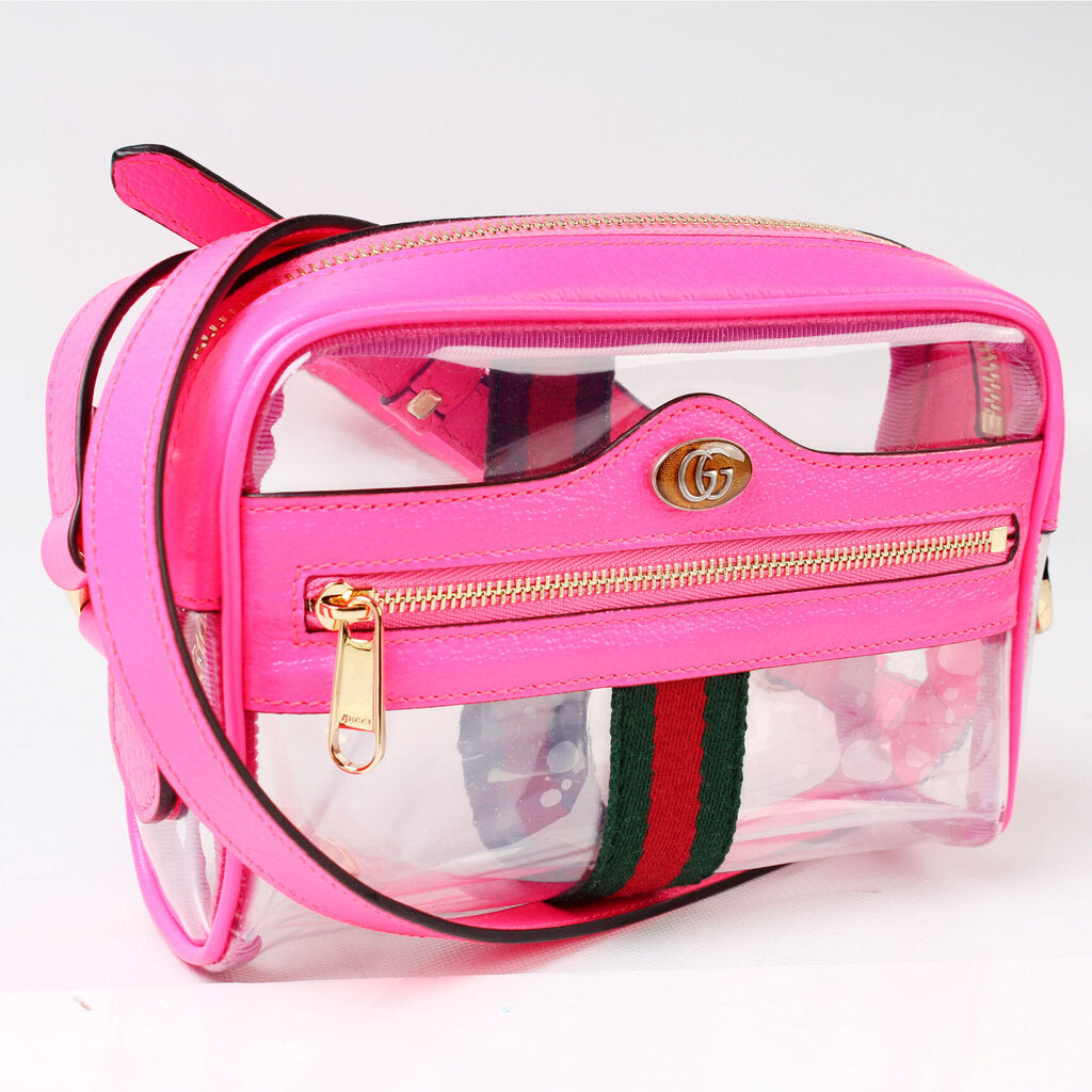 Gucci 517350 GG Transparent Mini Ophidia Bag