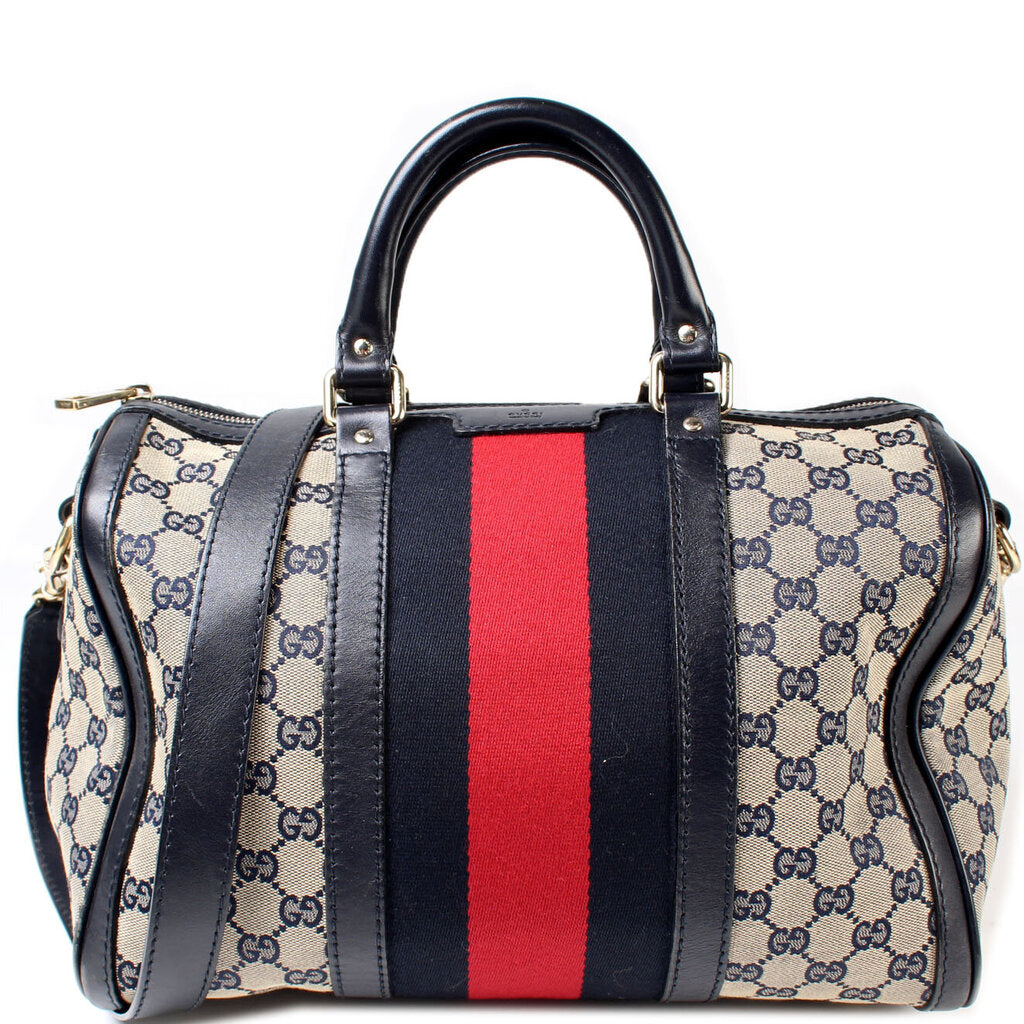 Gucci 247205 Boston Canvas Bag