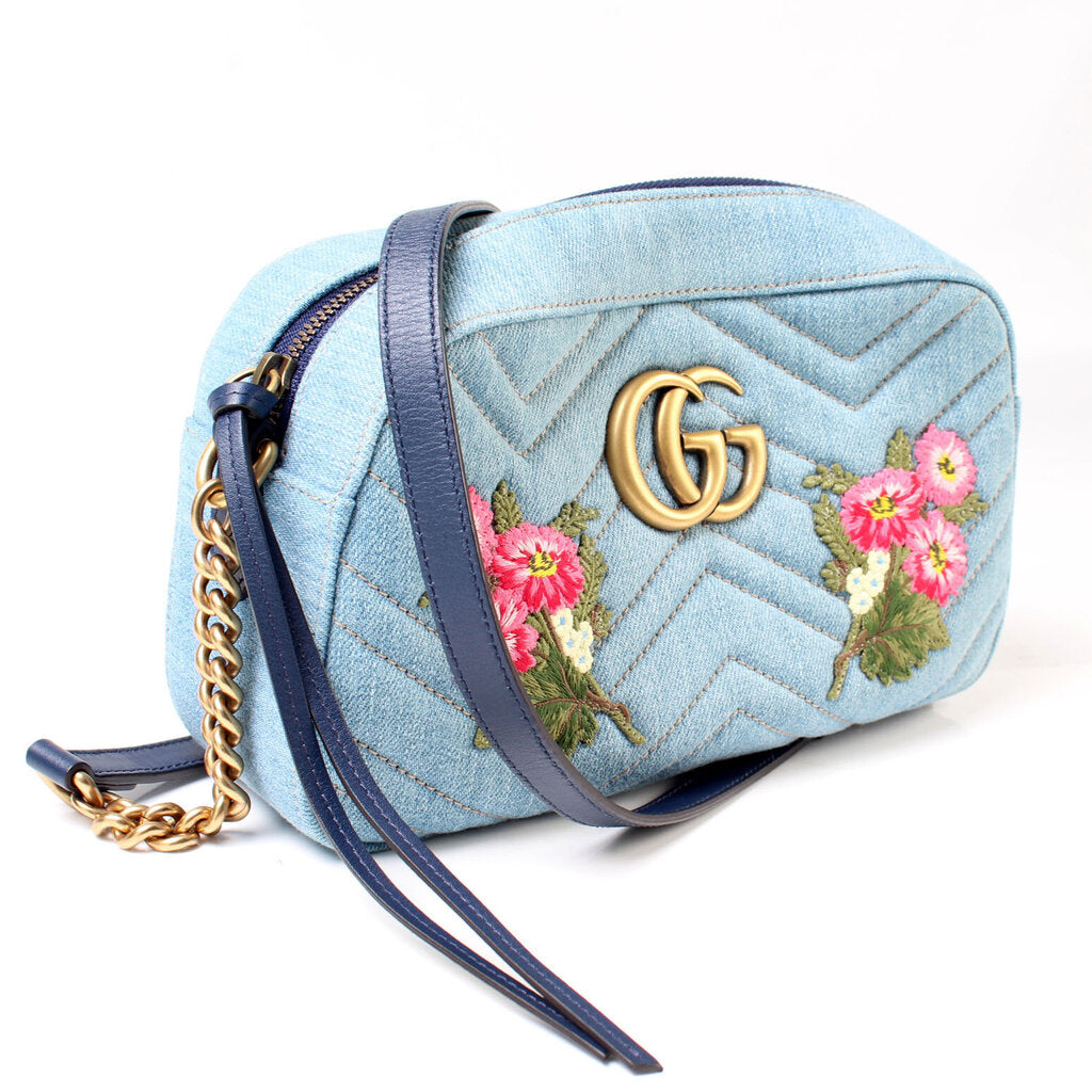 Gucci 447632 Marmont Small Canvas Camera Bag