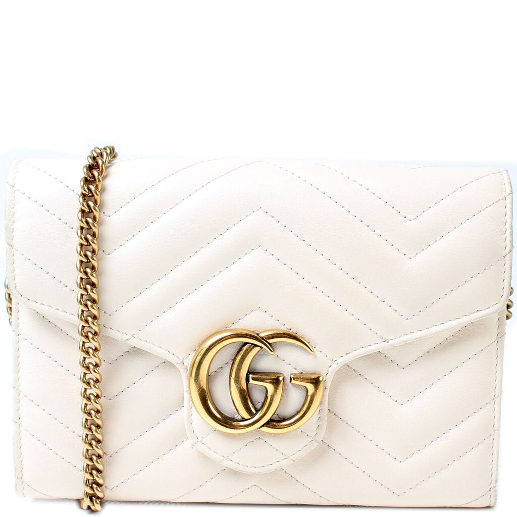 Gucci 474575 Marmont Chain Wallet Bag