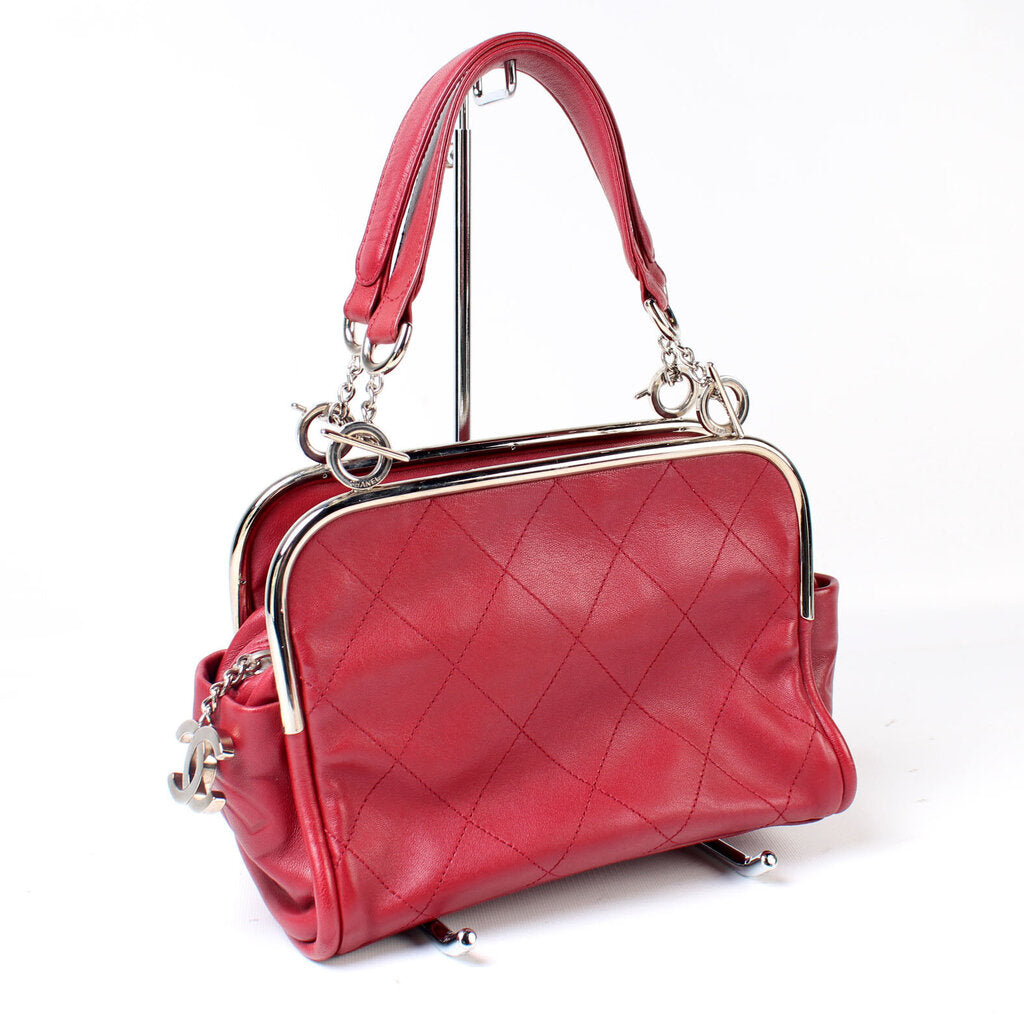 Chanel Frame Small Soft Leather Tote Bag