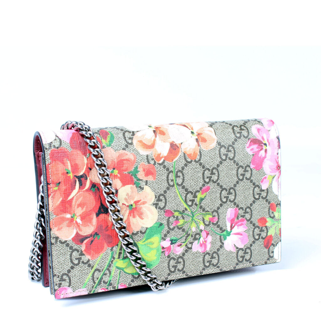 Gucci 402724 Blooms Chain Wallet Bag