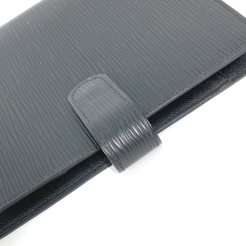 LOUIS VUITTON Notebook cover R20042 Epi Leather black Epi Agenda MM mens