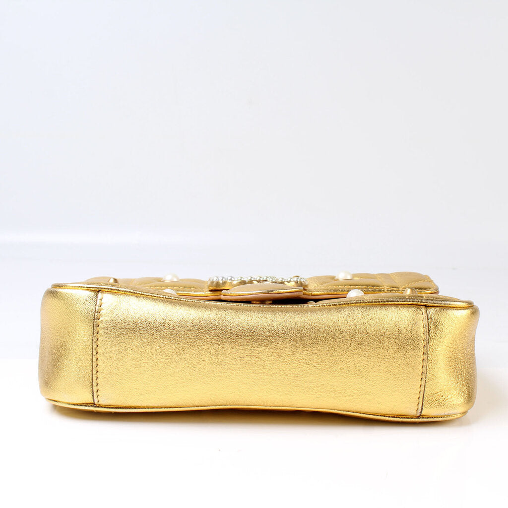 Gucci 446744 Marmont Shoulder Mini Flap Bag