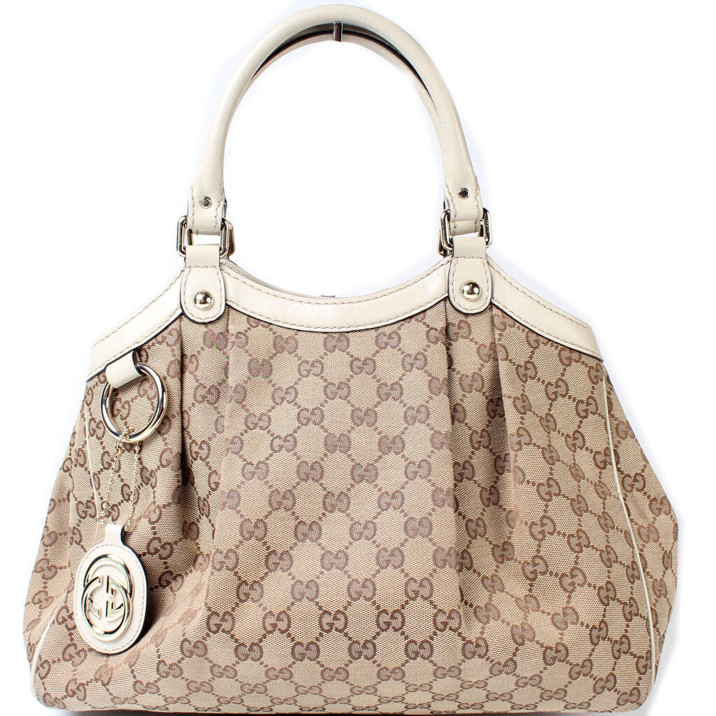 Gucci 211944 Sukey GG Canvas Medium Bag