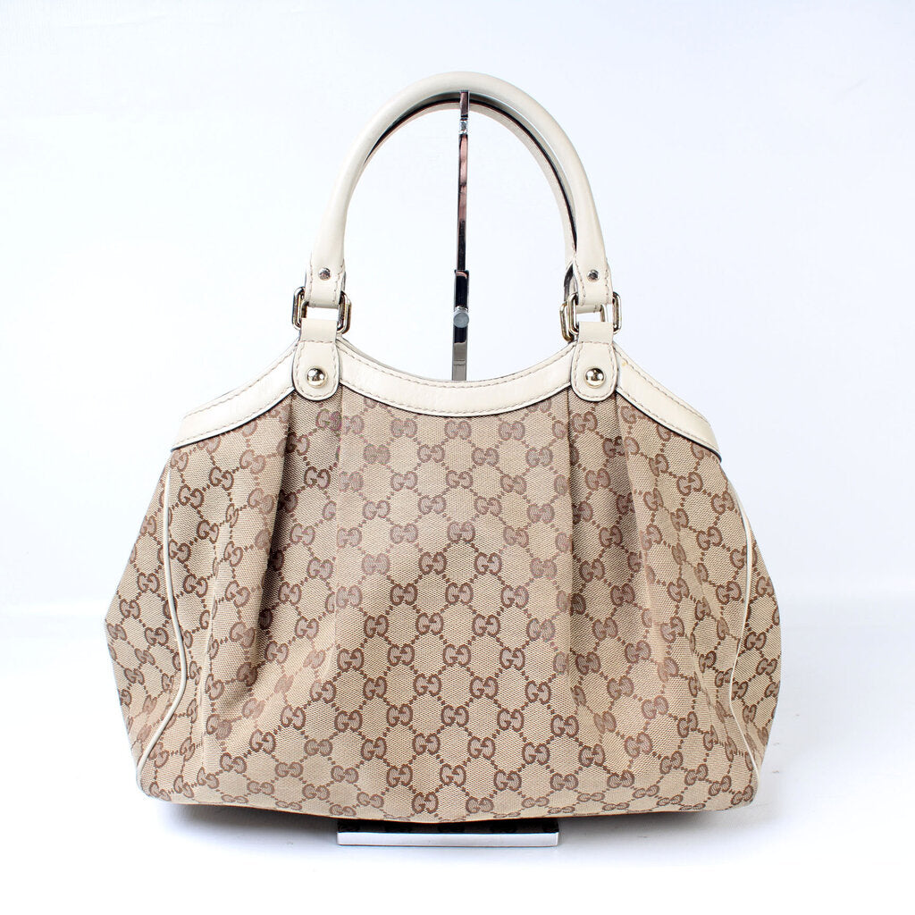 Gucci 211944 Sukey GG Canvas Medium Bag