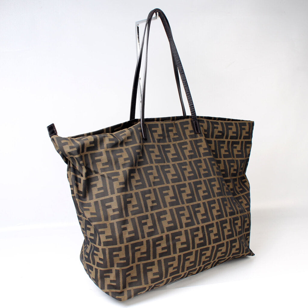 Fendi 8BH026 Zucca Nylon Tote Bag