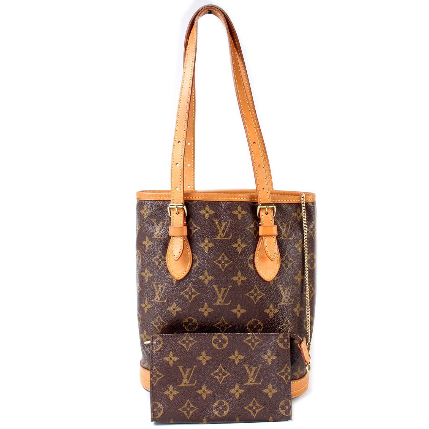 Louis Vuitton Petit Bucket W/ Pouch Monogram
