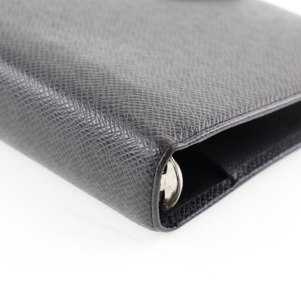 LOUIS VUITTON Notebook cover R20222 Taiga black Agenda MM mens