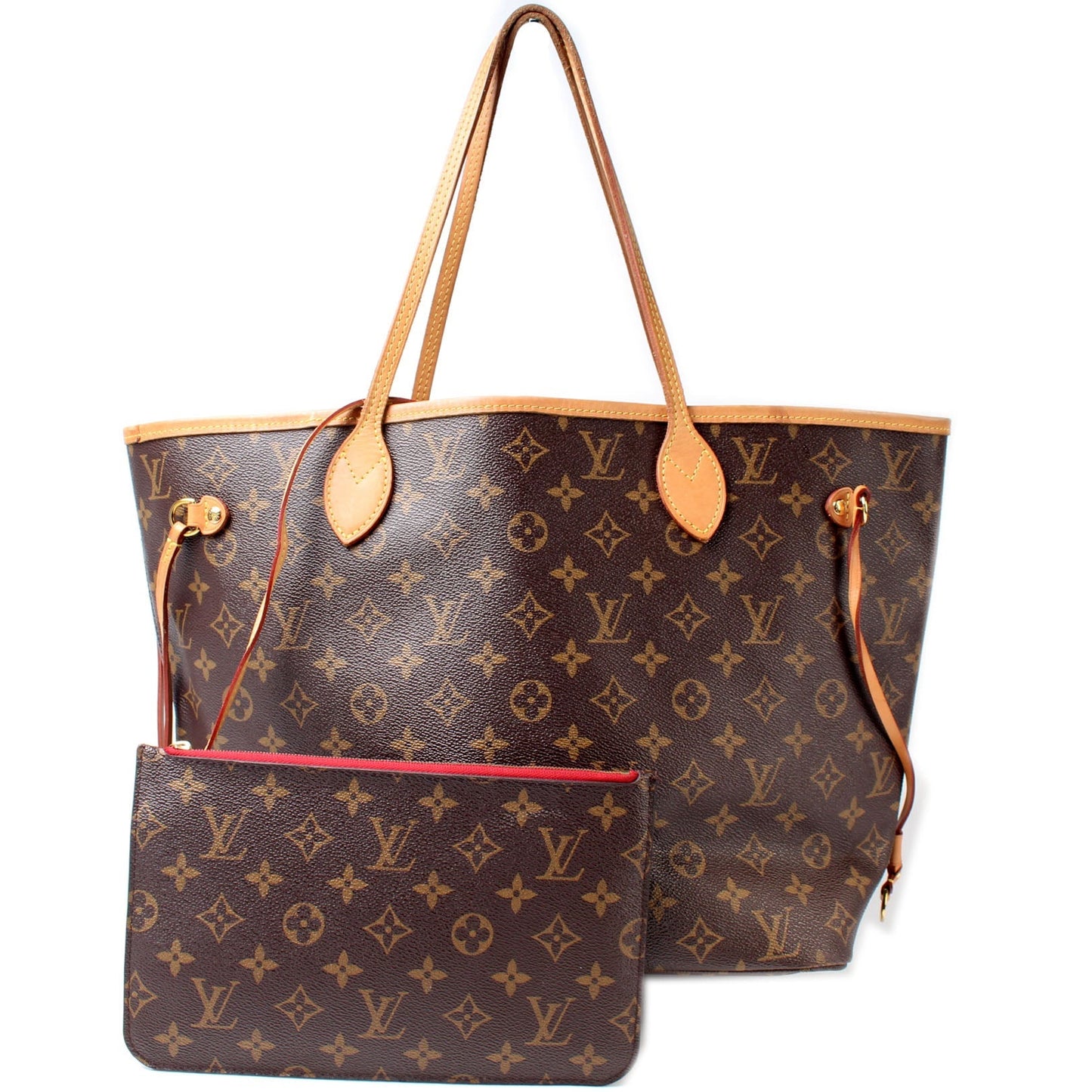 Louis Vuitton Neverfull MM W/Wallet Monogram