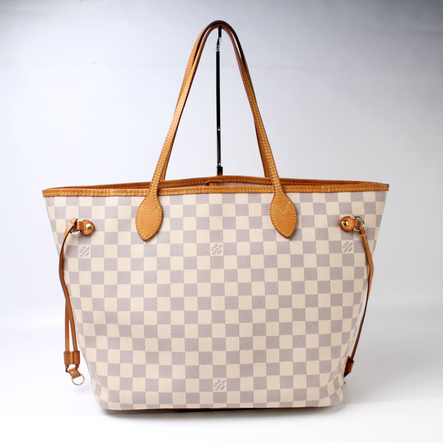 Louis Vuitton Neverfull MM W/Wallet Damier Azur
