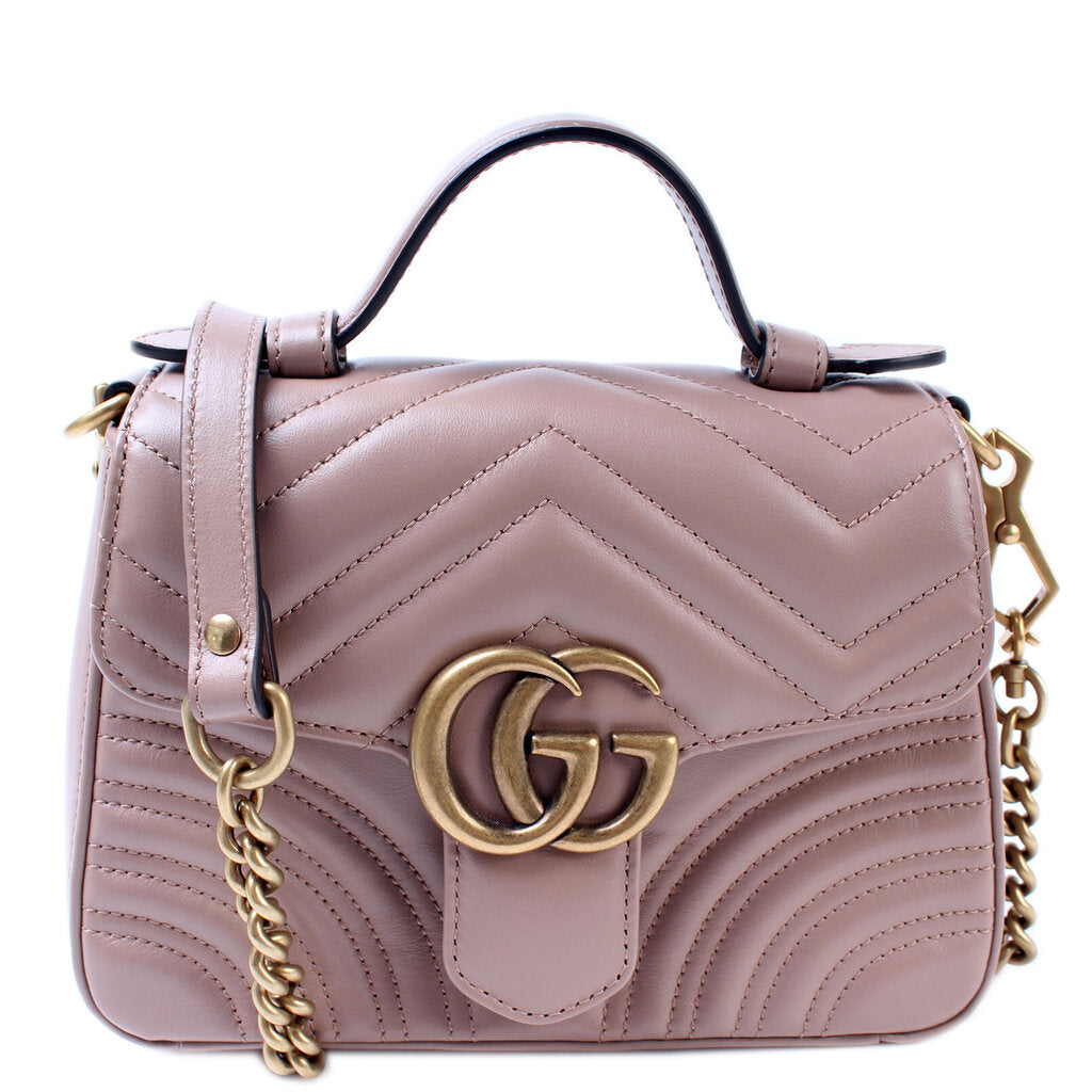 Gucci 5472630 GG Marmont Mini Top Handle Bag