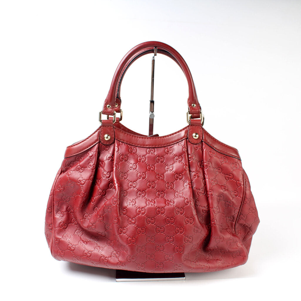 Gucci 211944 Sukey GG Leather Medium Bag