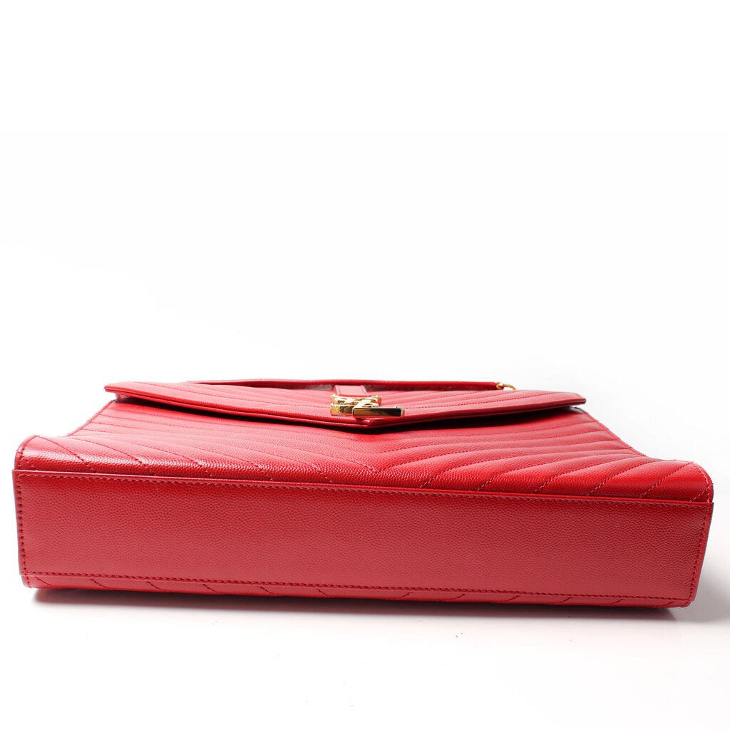 Saint Laurent 354118 Monogramme Chevron Satchel Bag