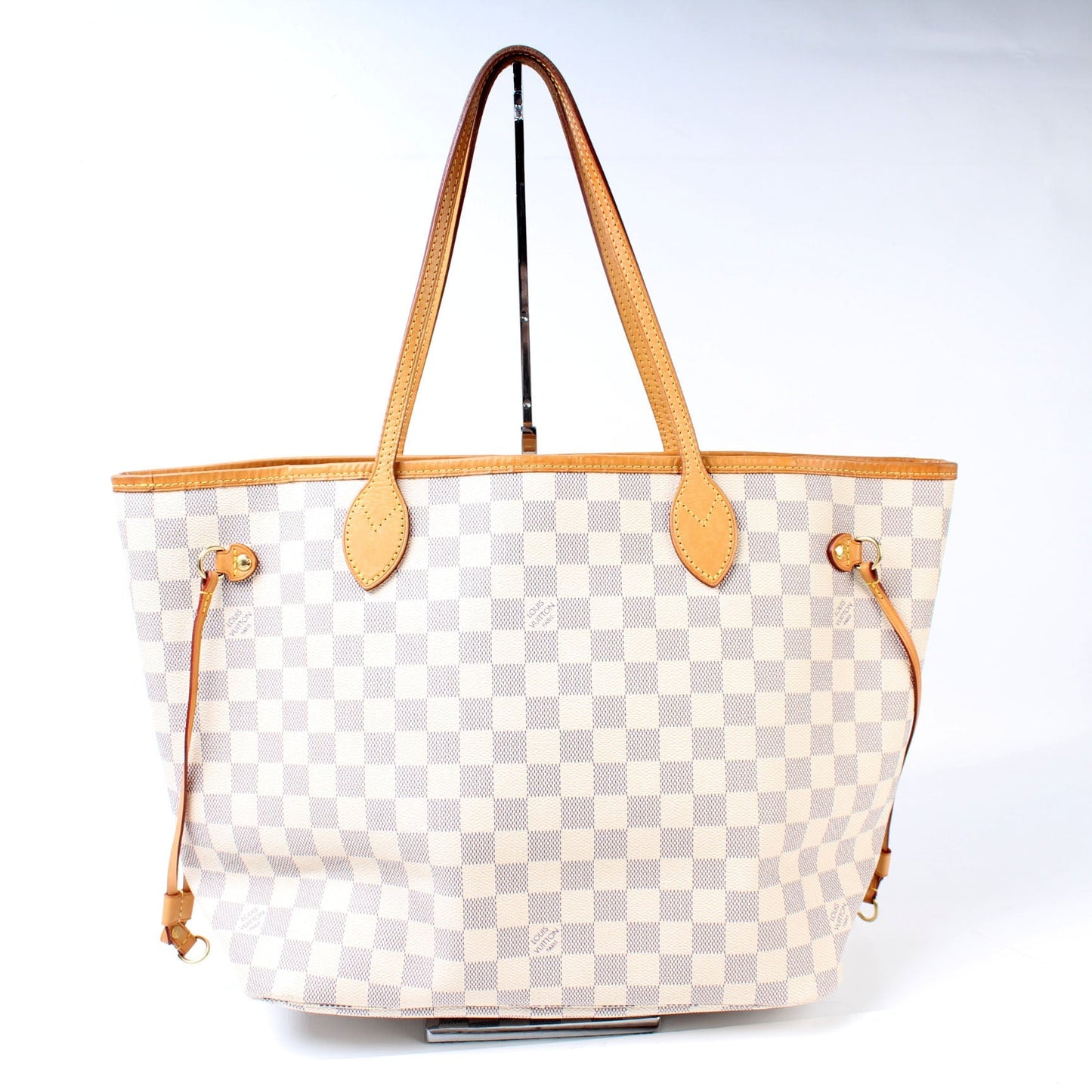 Louis Vuitton Neverfull MM W/ Pochette Damier Azur