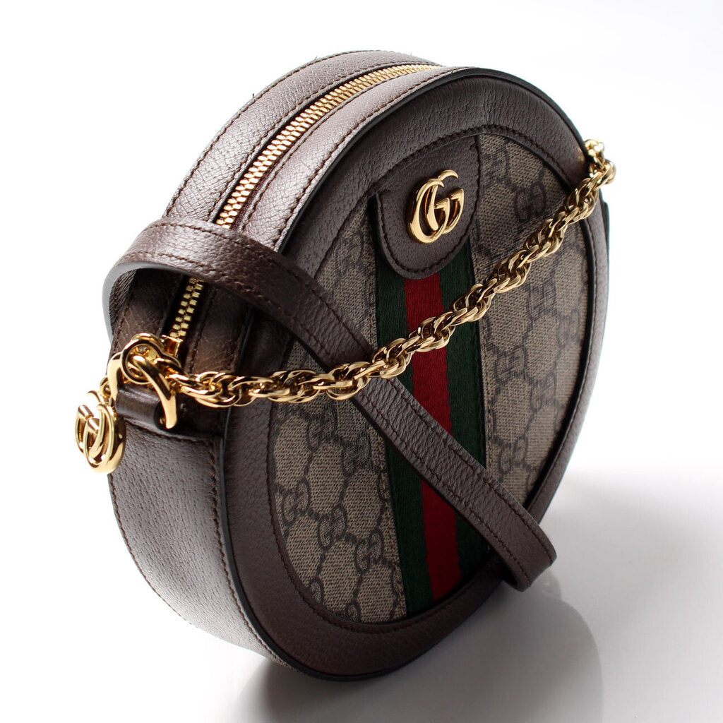 Gucci 550618 Ophidia GG Round Small Crossbody Bag