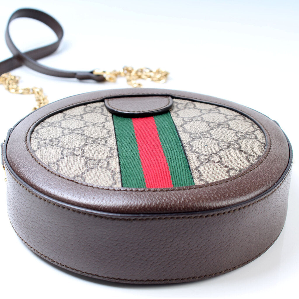 Gucci 550618 Ophidia GG Round Small Crossbody Bag
