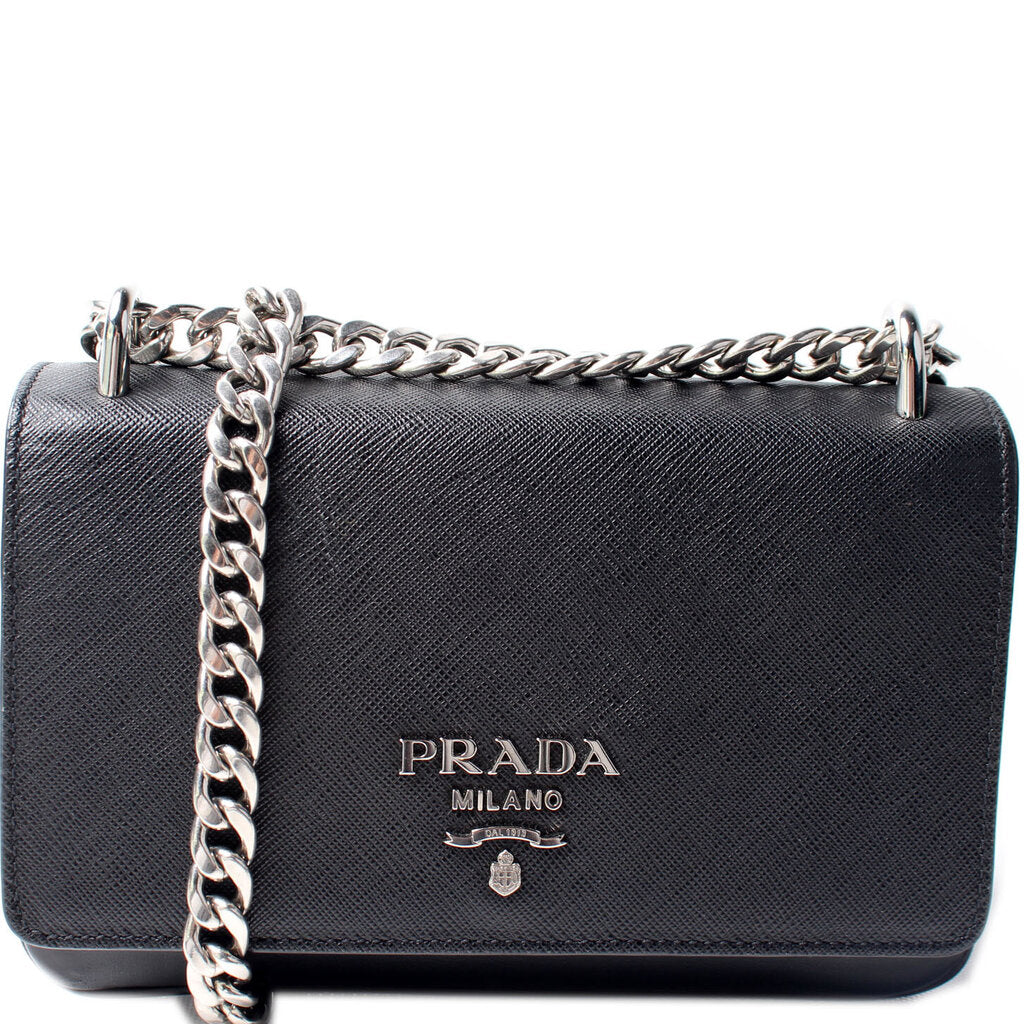 Prada Saffiano / Calf Flap Bag