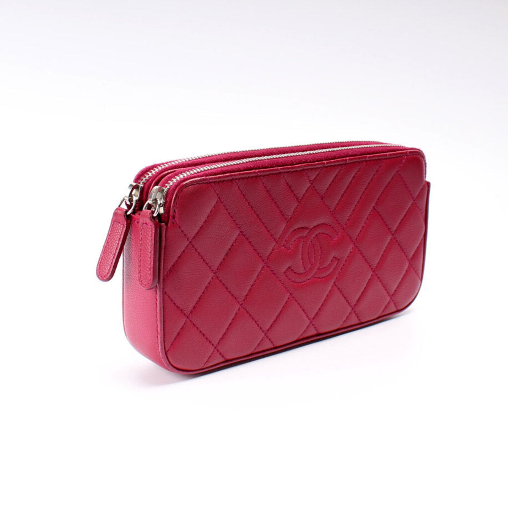 Chanel WOC CC Double Zip Bag