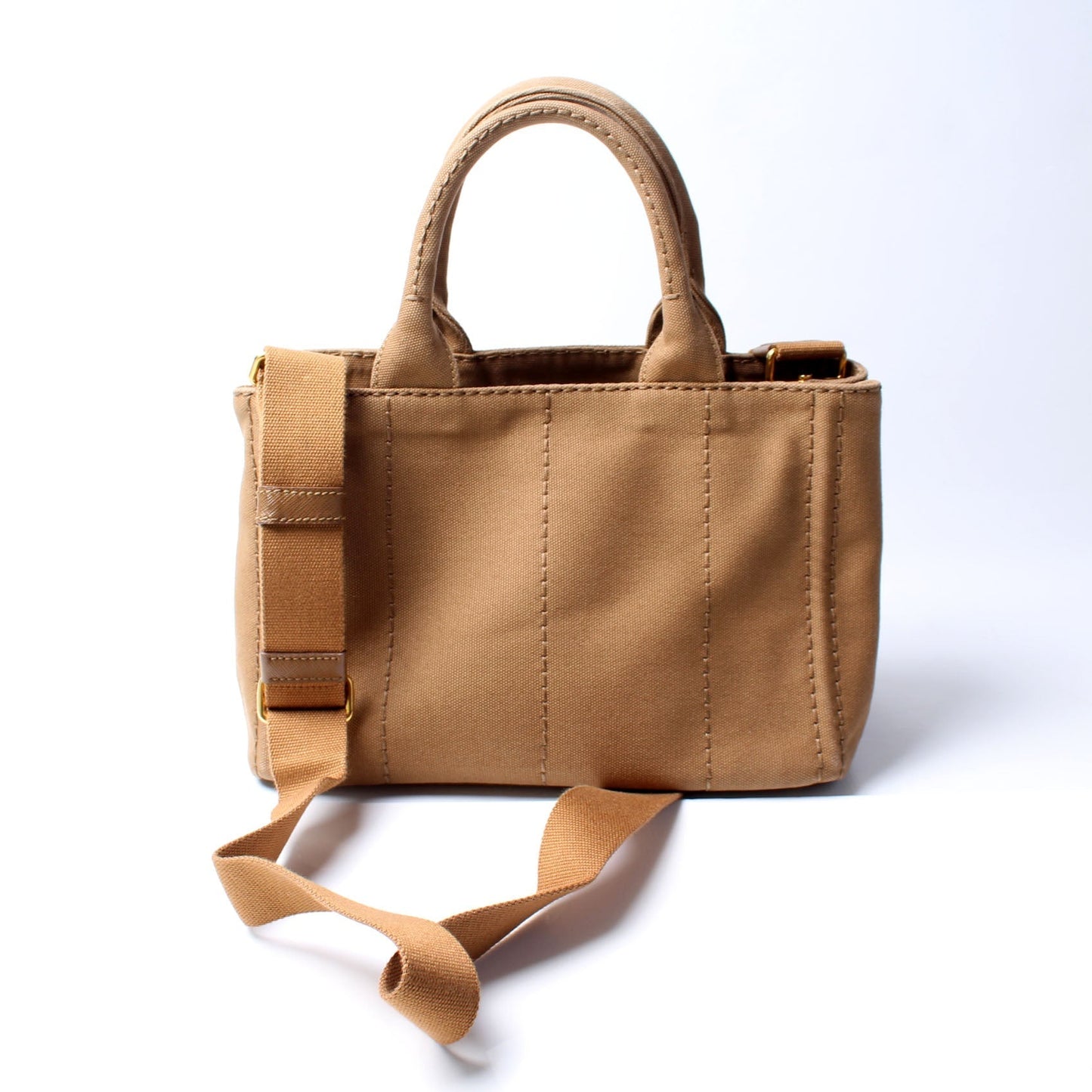 Prada Canapa Canvas Small Tote Bag