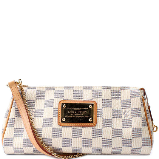 Louis Vuitton Eva Clutch Damier Azur