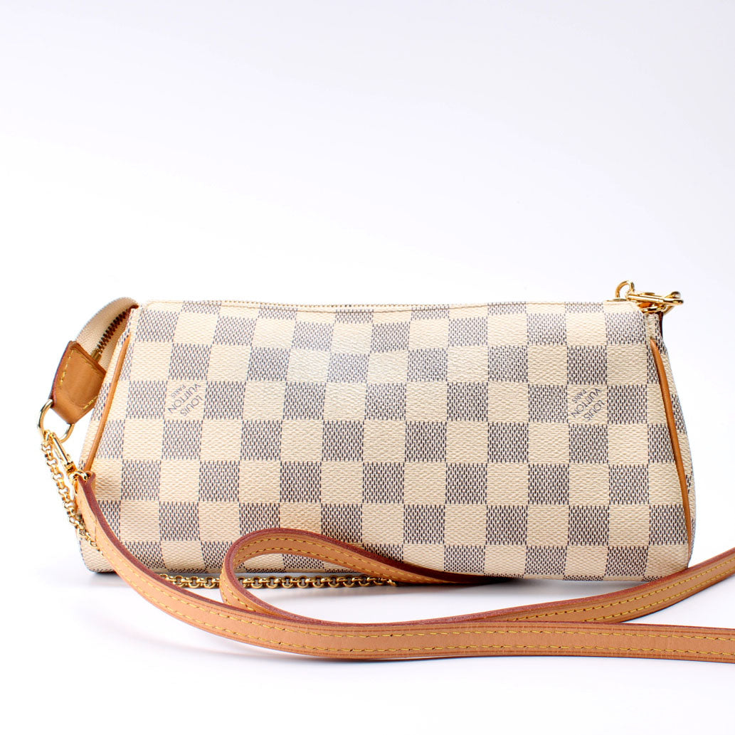Louis Vuitton Eva Clutch Damier Azur