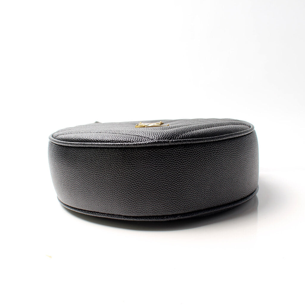 Saint Laurent Vinyle Round Camera Grain Bag