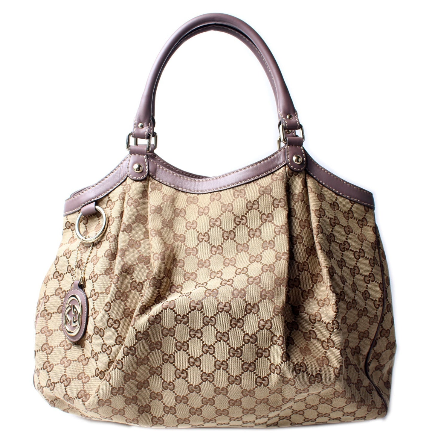 Gucci 211943 Sukey GG Canvas Large Bag