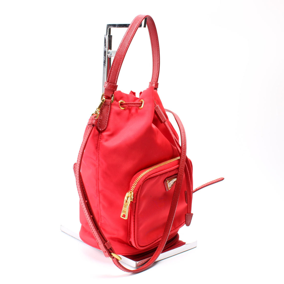Prada 1BH038 Vela Nylon Bucket Bag