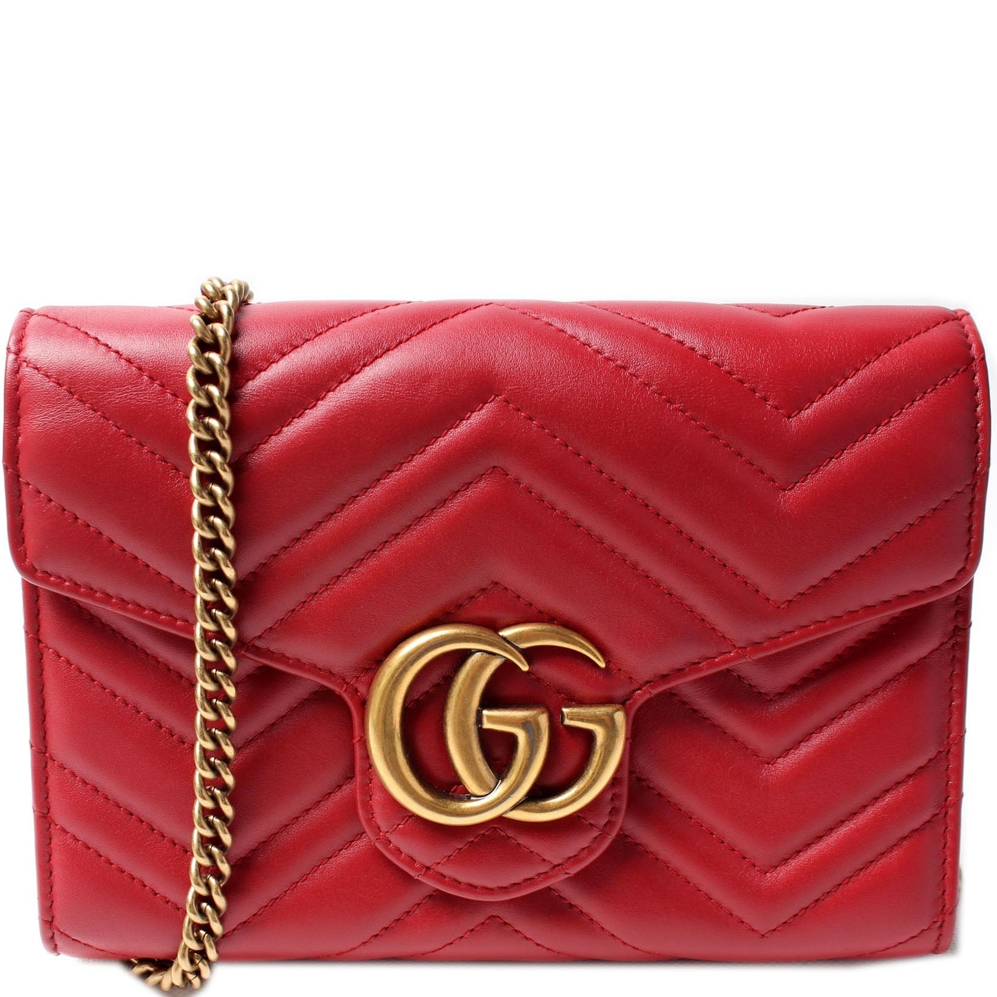 Gucci 474575 Marmont Chain Wallet Bag