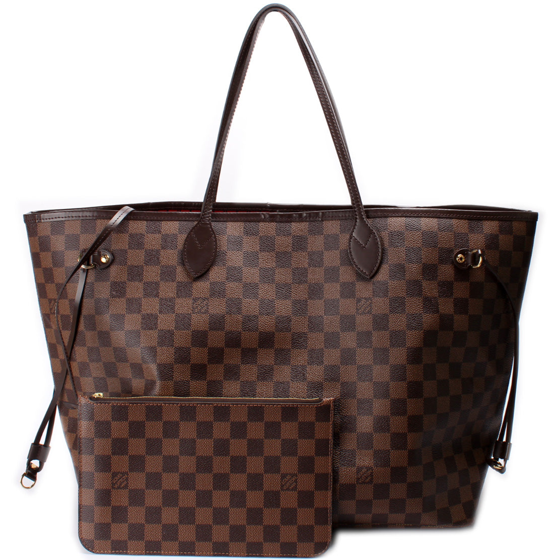 Louis Vuitton Neverfull GM W/ Wallet Damier Ebene