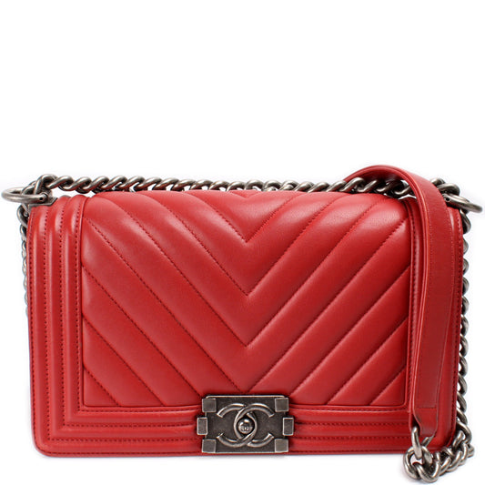 Chanel Boy Flap Medium Old Lambskin 25M Bag