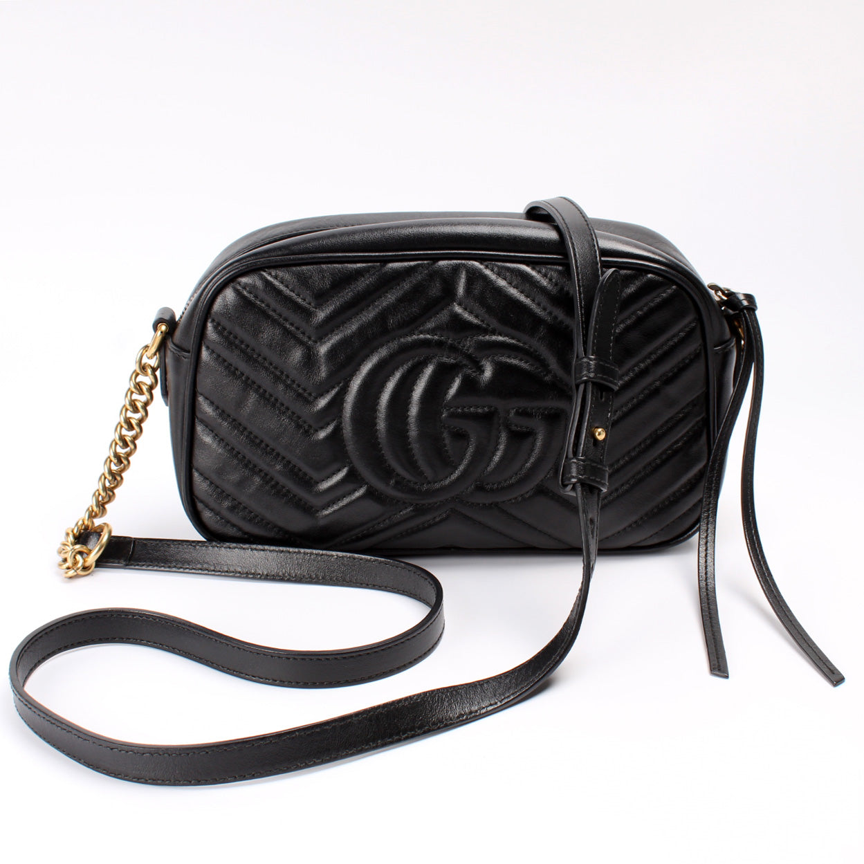 Gucci 447632 Marmont Small Leather Camera Bag