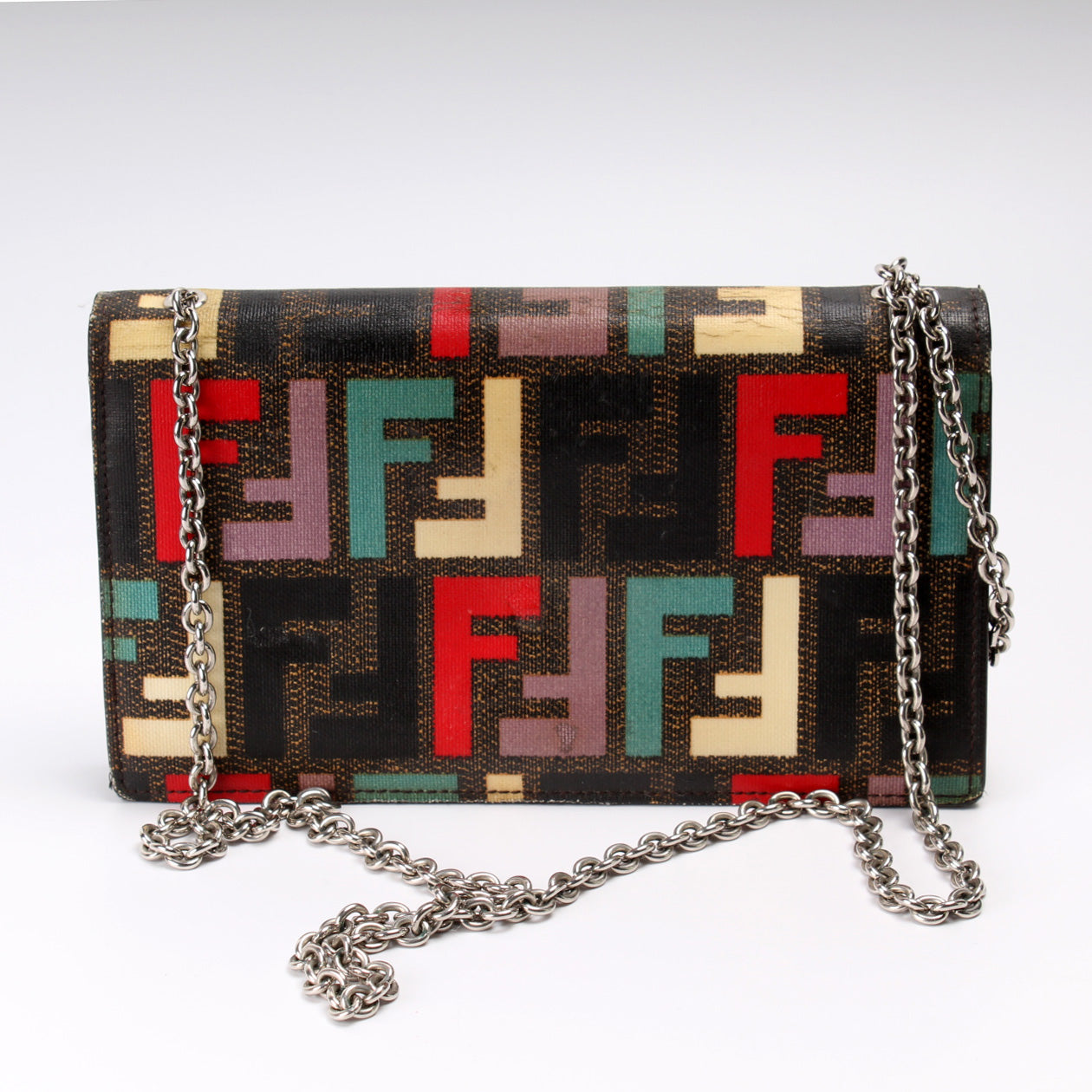 Fendi 8M0219 Chain Wallet Multicolor Bag
