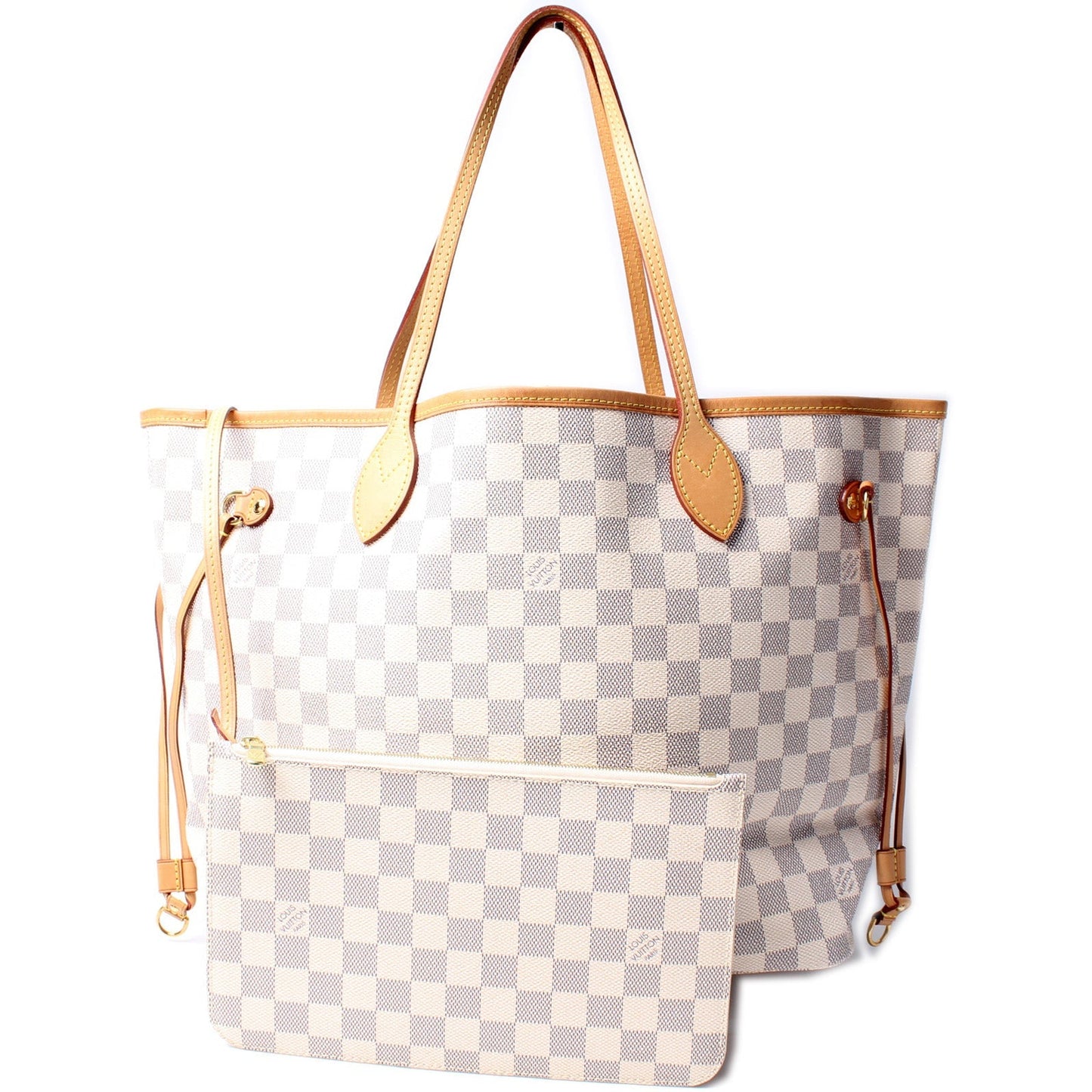 Louis Vuitton Neverfull MM W/ Wallet Damier Azur