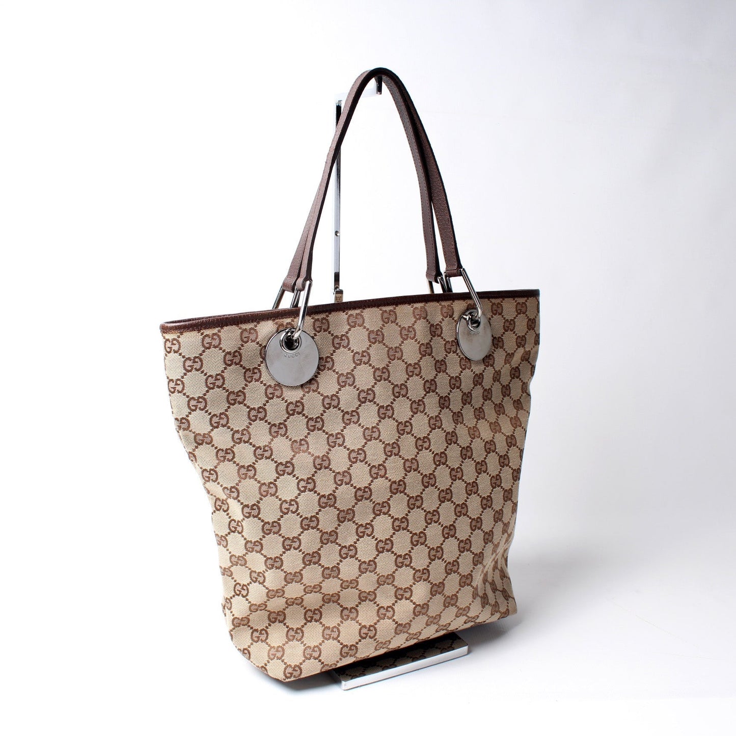 Gucci 120836 GG Canvas Tote Bag